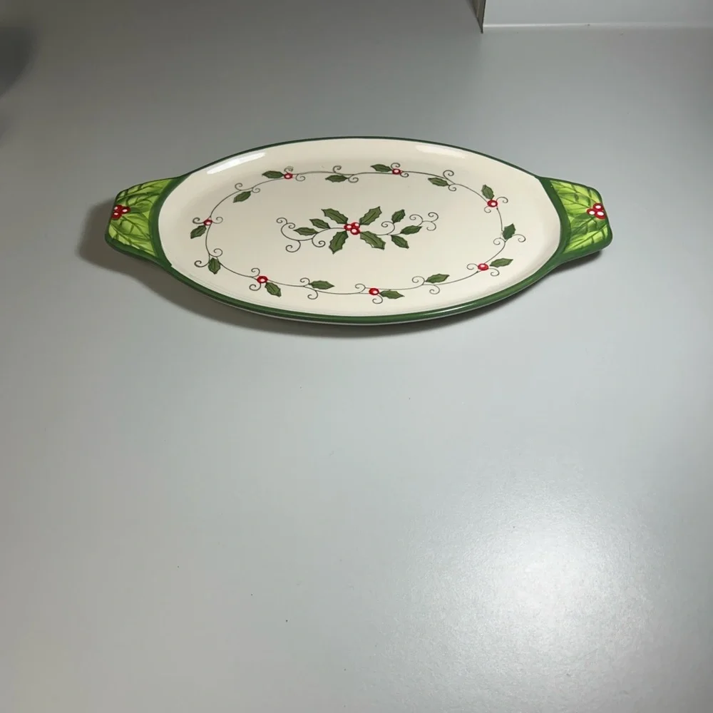 Temp-Tations Ceramic Soup/ Sandwich Serving Set with Cardinal Design